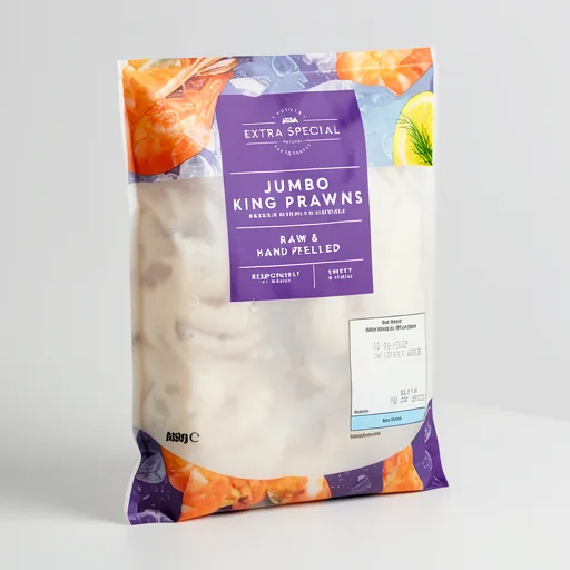 Exceptional by ASDA Raw & Hand-Peeled Jumbo King Prawns 200g