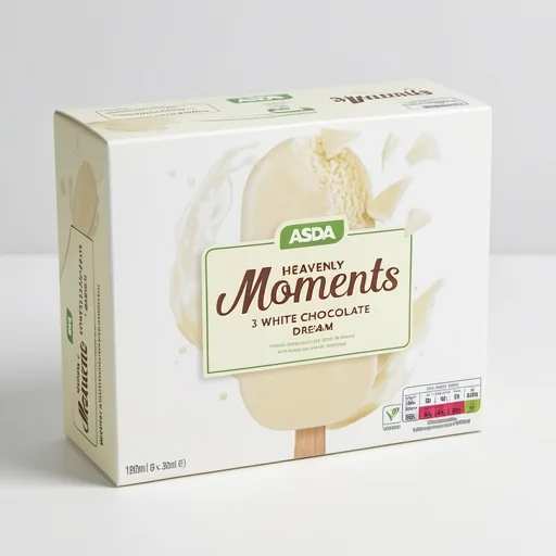 ASDA 3 White Chocolate Coated Ice Creams 3 x 110ml (330ml)