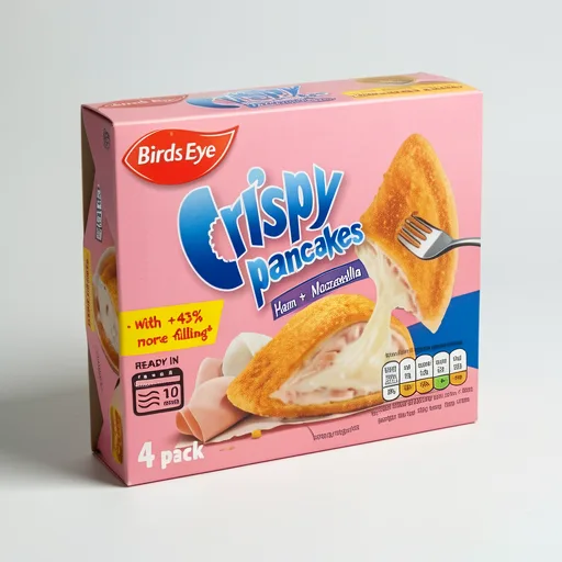 Birds Eye 4 Ham & Mozzarella Crispy Pancakes 250g