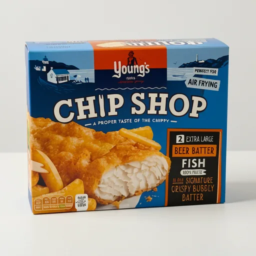 Young's Chip Shop 2 Extra Large Beer Batter Fish 300g