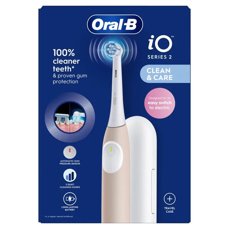 Oral-B iO2 Calm Pink Electric Toothbrush + Travel Case