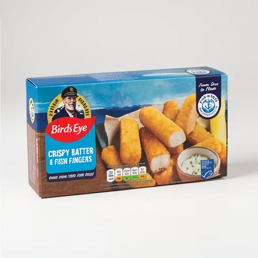 Birds Eye 8 Crispy Battered Fish Fingers 224g