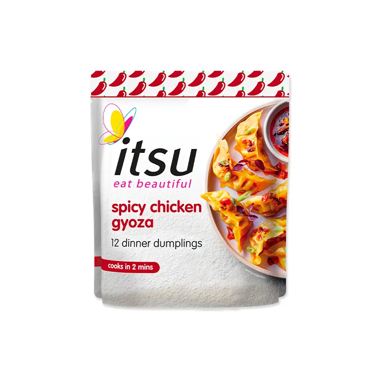 itsu 12 spicy chicken gyoza dinner dumplings 240g