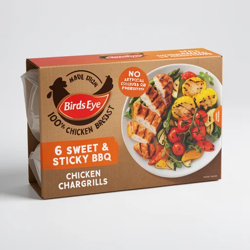 Birds Eye 6 Sweet & Sticky BBQ Chicken Breast Steaks 522g