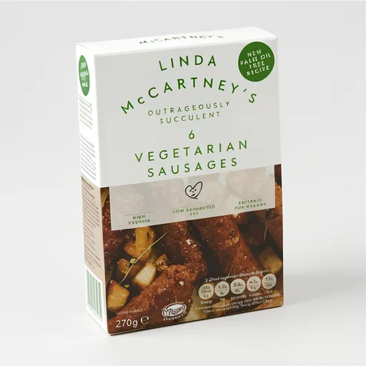 Linda McCartney's 6 Vegan Sausages 270g
