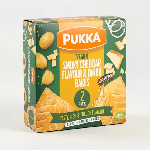 Pukka 2 Vegan Smoky Cheddar Flavour & Onion Bakes