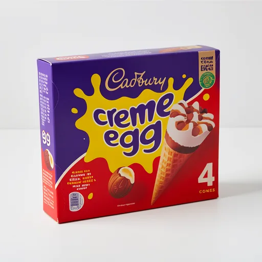Cadbury Creme Egg Cones 4 x 100ml (400ml)