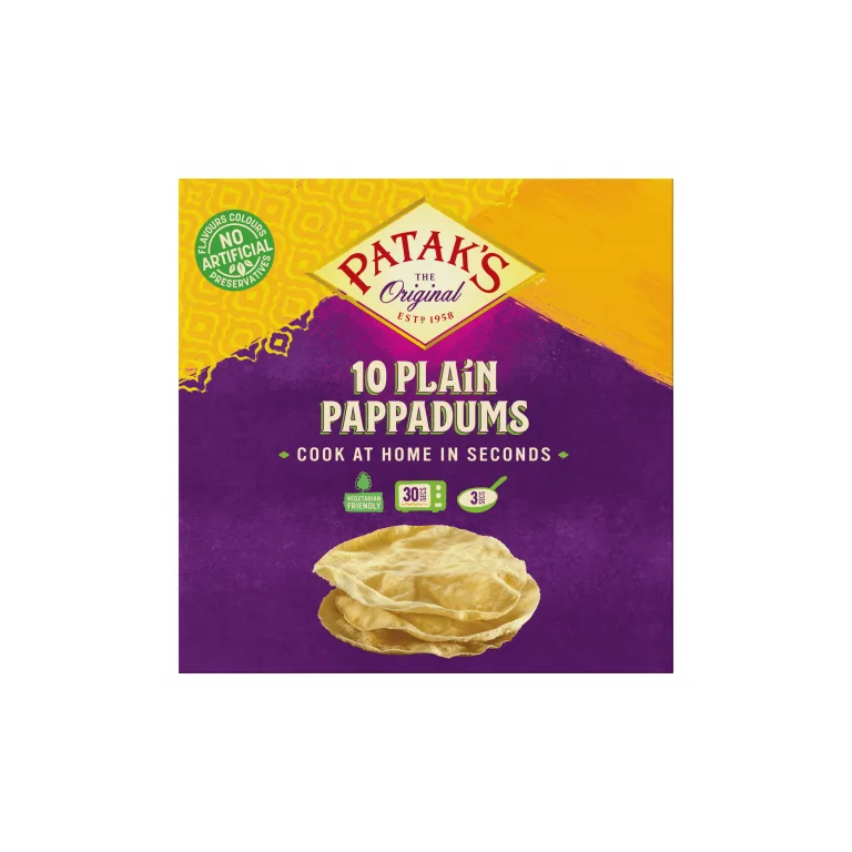 Patak's Plain Cook at Home Pappadums