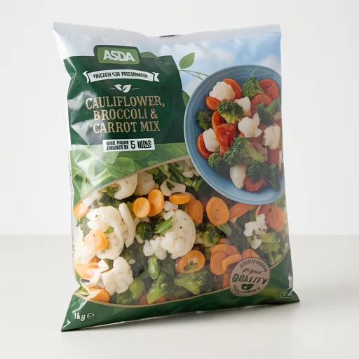 ASDA Cauliflower, Broccoli & Carrot Mix 1kg