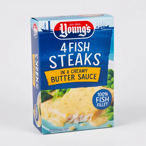 Young's 4 Fish Steaks In Butter Sauce