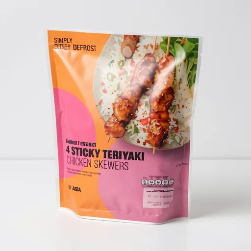 ASDA ASDA 4 Sticky Teriyaki Chicken Skewers 340g