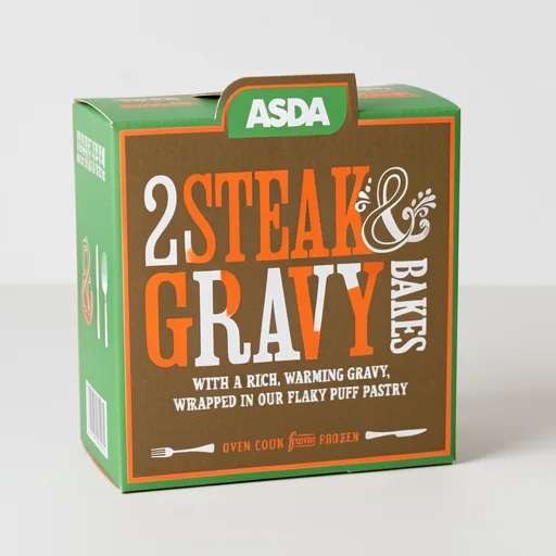 ASDA 2 Rich Steak & Gravy Bakes 280g