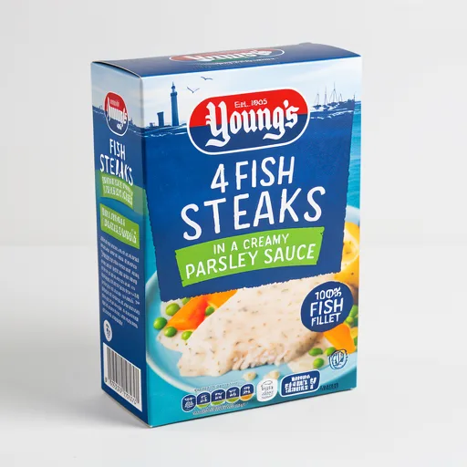 Young's 4 Fish Steaks In Parsley Sauce