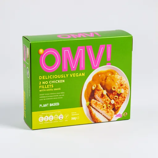 OMV! Deliciously Vegan Plant Based OMV! 2 No Chicken Fillets with Katsu Sauce 240g