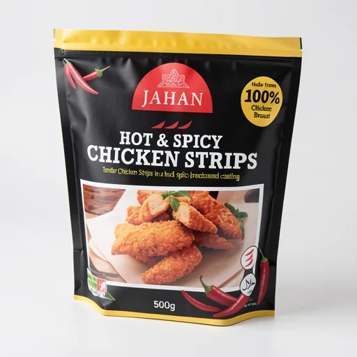 Jahan Hot & Spicy Chicken Strips 500g