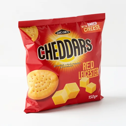 Jacob's 150g Cheddars Red Leicester Flavour Cheese Biscuits