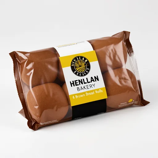 Henllan Bread 6 Brown Snack Baps
