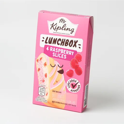 Mr Kipling Lunchbox Raspberry Cake Slices 4 Pack