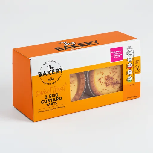 The BAKERY at ASDA 2 Egg Custard Tarts