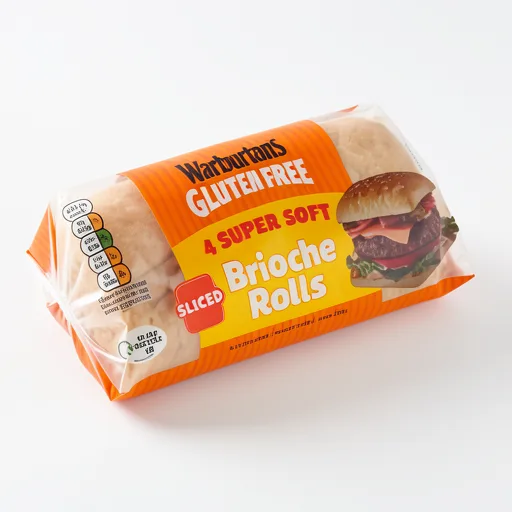 Warburtons Gluten Free Soft Brioche Rolls 4 pack