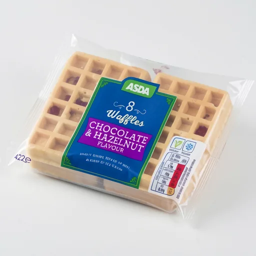 ASDA The Bakery 8 Chocolate & Hazelnut Flavour Waffles 272g