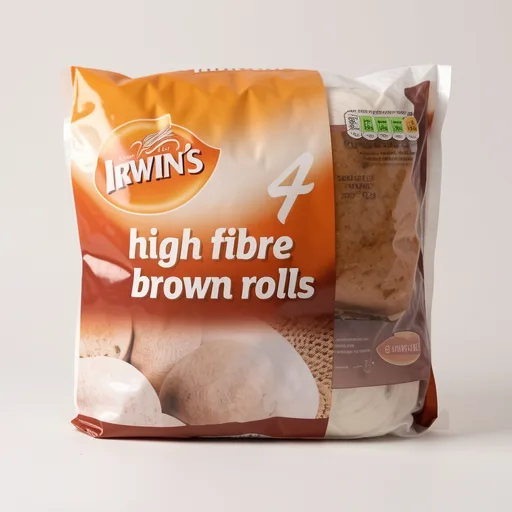 Irwin's 4 High Fibre Brown Rolls