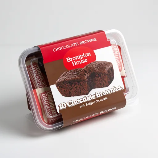 Brompton House Chocolate Brownies with Milk Chocolate 10 x 25g (250g)