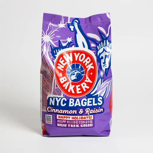 New York Bakery Co Cinnamon & Raisin  Bagels