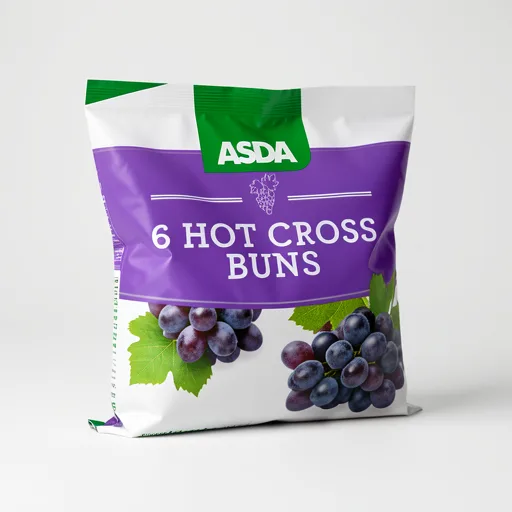 The BAKERY at ASDA 6 Hot Cross Buns
