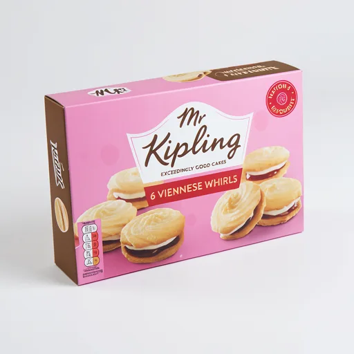 Mr Kipling Viennese Whirls Cakes 6 Pack