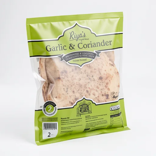 Riya's Original Recipe 2 Garlic & Coriander Naan Bread
