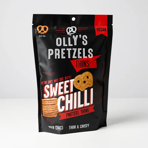 Olly's Sweet Chilli Oven-Baked Pretzel Thins 140g