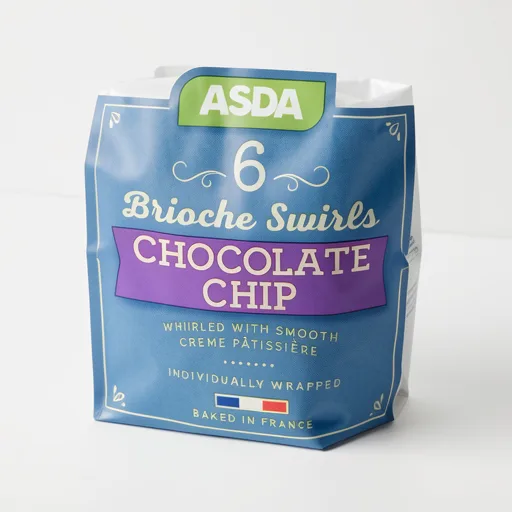 The BAKERY at ASDA The Bakery 6 Chocolate Chip Brioche Swirls 300g