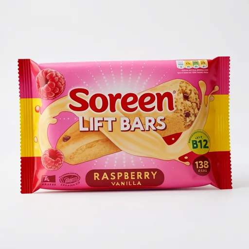 Soreen Lift Bars Raspberry & Vanilla x4