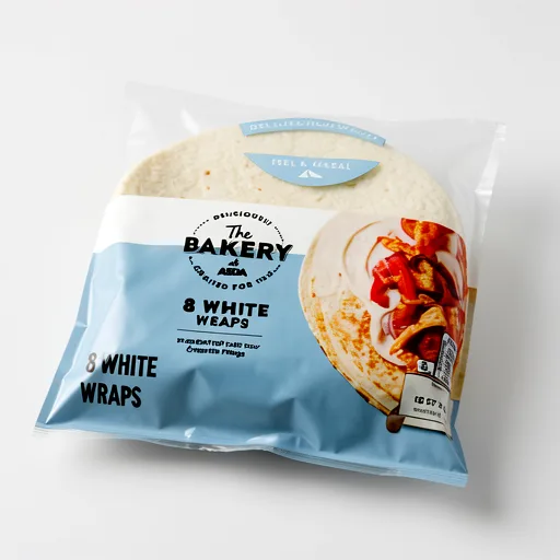 The BAKERY at ASDA The Bakery 8 White Wraps 488g