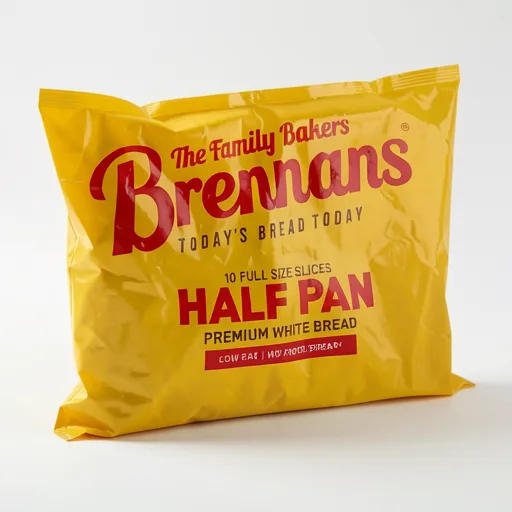 Brennans Half Pan 10 Premium White Bread Slices 390g