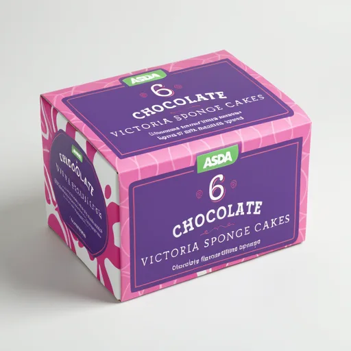 The BAKERY at ASDA 6 Chocolate Victoria Sponge Cakes