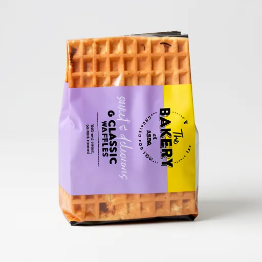 ASDA The Bakery 6 Classic Waffles 250g