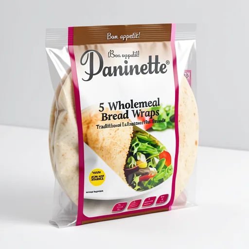 Dina 5 Paninette Traditional Lebanese Flat Bread Wholemeal