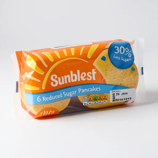 Sunblest 6 Reduced Sugar Pancakes