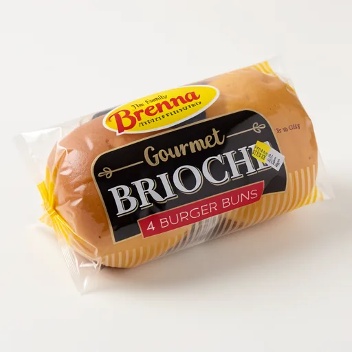 Brennans Gourmet Brioche 4 Burger Buns 320g