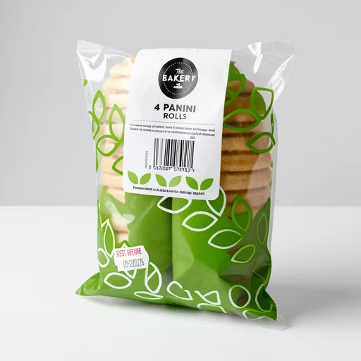 The BAKERY at ASDA The Bakery at  4 Panini Rolls