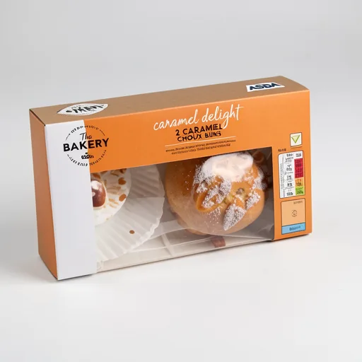 The BAKERY at ASDA The Bakery at  2 Caramel Choux Buns