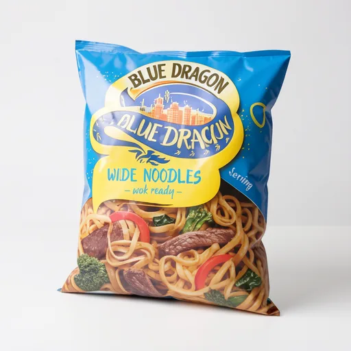 Blue Dragon Wide Noodles Wok Ready  300g