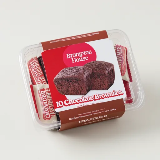Brompton House Chocolate Brownies with Milk Chocolate 10 x 25g (250g)