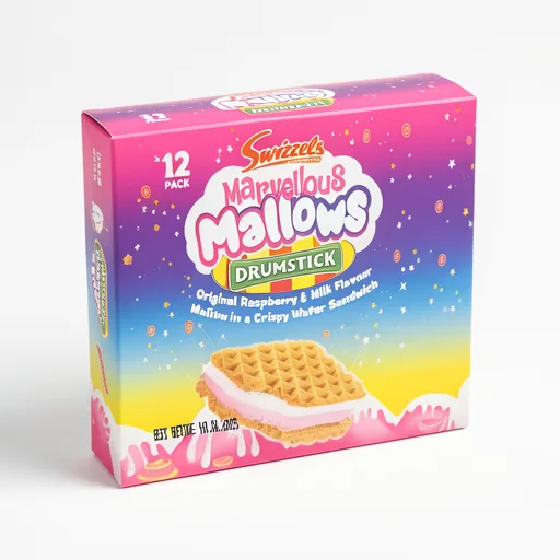 Swizzels 12 Marvelous Mallows Drumstick 144g