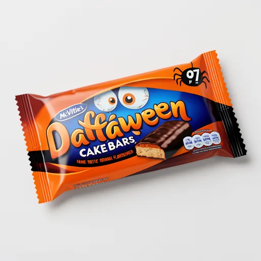 McVitie's Jaffaween Orange Cake Bar Multipack 5 x 24.4g, 122g