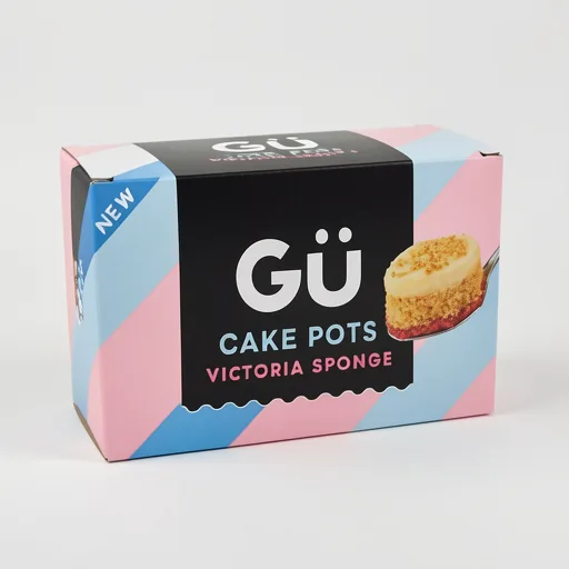Gu Victoria Sponge Cake Pots 2 x 75g
