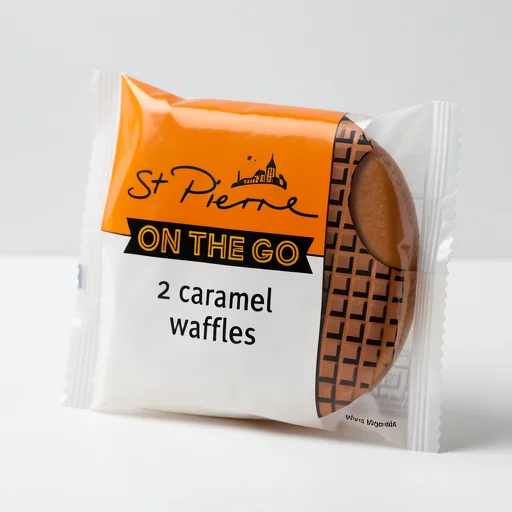 St Pierre 2 Caramel Waffles 80g