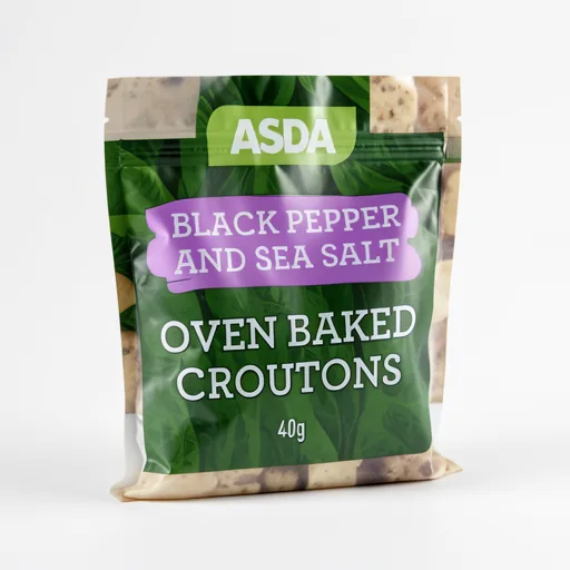 ASDA Black Pepper & Sea Salt Oven Baked Croutons 40g